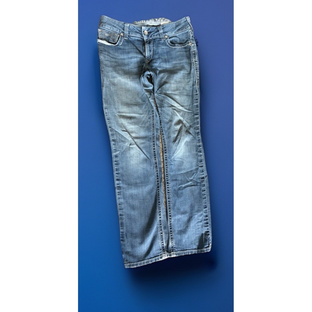 Ariat Denim Jeans Womens 31R Bootcut Stretch Light Wash Western Mid Rise